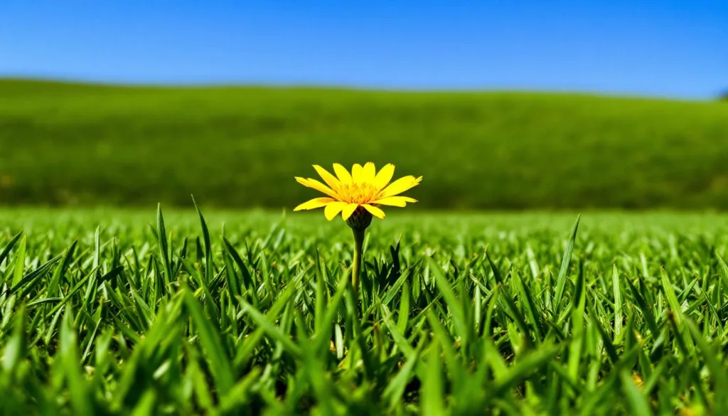 entdecken sie, wie eine gelbe blüte ihren rasen in eine perfekte grüne oase verwandeln kann. tipps und inspiration für einen makellosen garten.