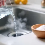 entdecken sie eine effektive methode zur fettentfernung im abfluss ohne essig und backpulver – einfach salz und heißes wasser verwenden für eine schnelle lösung.
