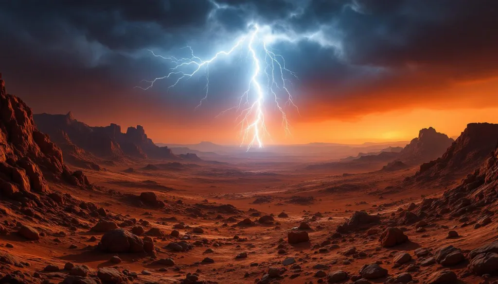entdecken sie bahnbrechende forschung: blitze in der marsatmosphäre sichtbar ohne teleskop – neue erkenntnisse über den roten planeten.