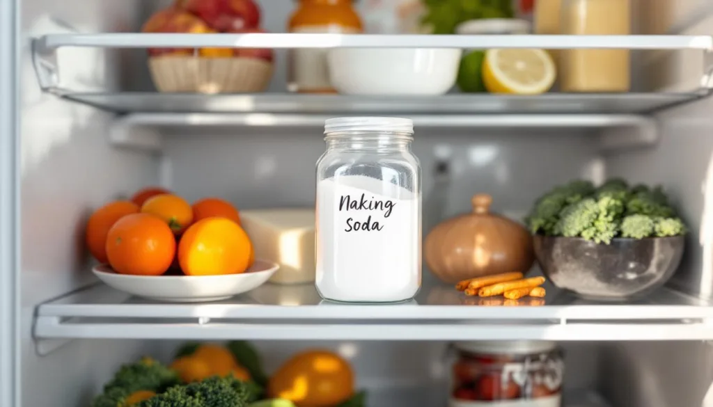 entdecke, wie eine prise backpulver im kühlschrank unangenehme gerüche effektiv beseitigt – vergiss essig und setze auf dieses einfache hausmittel für frische luft.