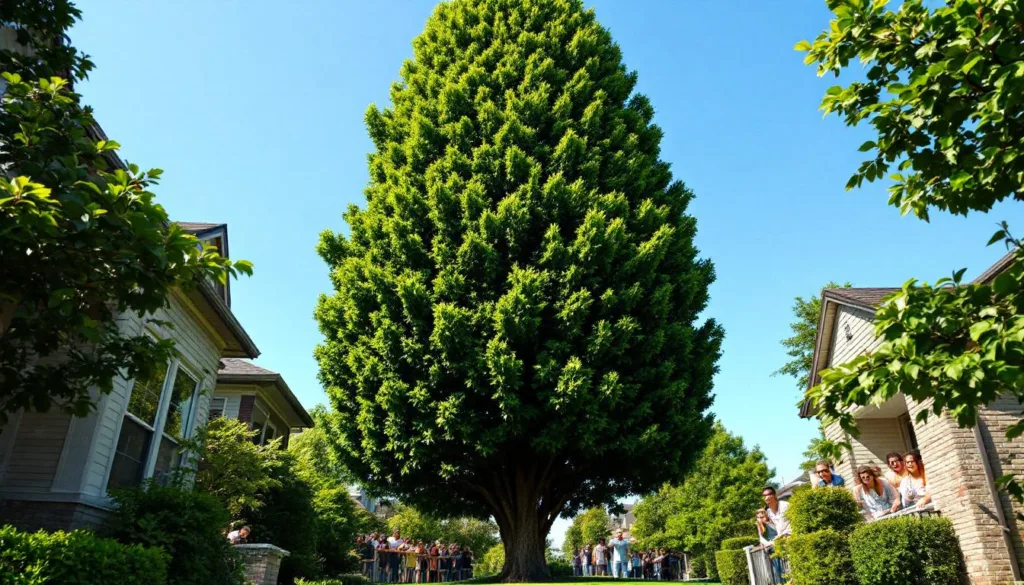 entdecken sie, warum dieser turbo-baum jährlich mehrere meter wächst und dabei neugierige nachbarn geschickt verbirgt. erfahren sie mehr über seine erstaunlichen wachstumsgeheimnisse!