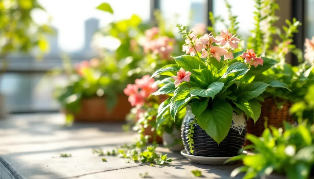 entdecken sie schattenliebende blumen, die ihren balkon ohne gießen und dünger zum blühen bringen – pflegeleicht und wunderschön.